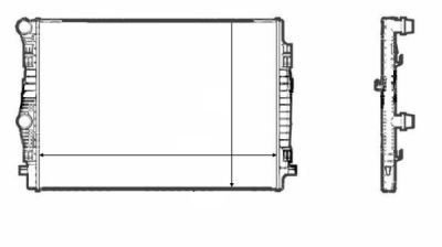 Radiator racire motor Audi A3 (8v1); Seat Leon (5f1), Leon Sc (5f5), Leon St (5f8); Skoda Octavia 3 (5e3); Vw Golf Sportsvan (Am1), Golf 7 (5g1, Be1) foto