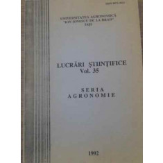 LUCRARI STIINTIFICE VOL.35 SERIA AGRONOMIE-COLECTIV