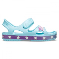 Sandale Crocs Fun Lab Unicorn Charm Sandal Albastru deschis - Ice Blue