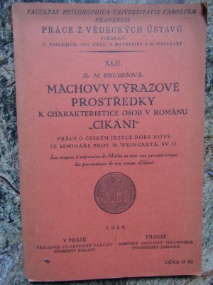 M&amp;aacute;chovy v&amp;yacute;razov&amp;eacute; prostředky k charakteristice osob v rom&amp;aacute;nu Cik&amp;aacute;ni foto