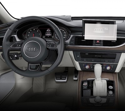 Folie Protectie Navigatie Audi A6 2011-2014, Duragon, protectie Display Navigatie, silicon Transparent, Anti-zgarieturi, kit instalare foto