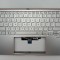 Carcasa superioara cu tastatura palmrest Laptop, Asus, ZenBook 14 UX434D, UX434D, 90NB0PD6-R31US1, 13N1-A6A0302, UX434DA-2S, iluminata, argintie, layo
