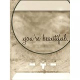 Cumpara ieftin Sticker Perete Autocolant Scris 7x30cm &quot;You&#039;re Beautiful&quot;