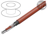 Cablu electric 4x18AWG litat Cu FEP roșu -70&divide;200&deg;C 300V 500ft