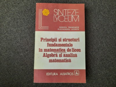 Principii si structuri fundamentale in matematica de liceu Rodica Trandafir- foto