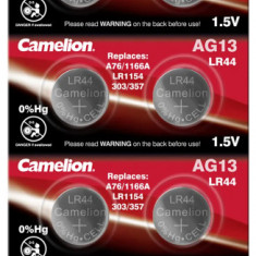 Baterii Ceas AG13 LR44 G13 A76 1.5V 140mAh Camelion Blister 10