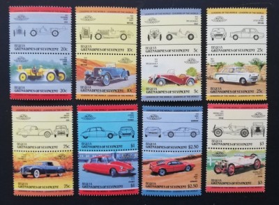 BEQUIA, AUTOMOBILE - SERIE COMPLETĂ MNH foto