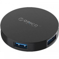 Hub USB Orico HA4U-U3 4x USB 3.0 Black foto