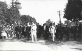 P2591N Regele Carol al II-lea, Marele Voievod Mihai, Dimitrie Gusti și alte personalități la inaugurarea Parcului Ferdinand din Oravița, 1933