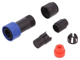 Conector circular mamă 10 pini fără contacte