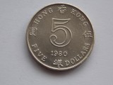 5 DOLLARS 1980 HONG KONG, Europa