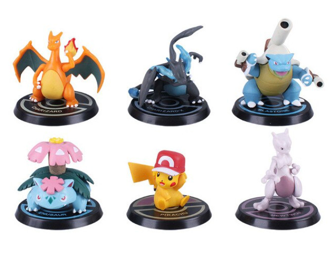 Set Figurina pokemon Pikachu Blastoise Mewtwo Charizard 7 cm anime