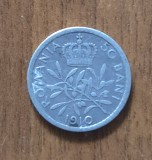 50 bani 1910, Carol I, Rom&acirc;nia, argint
