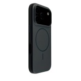 Husă magnetică premium pentru iPhone 17 Pro Max, negru mat &ndash; spate rigid, compatibilă wireless, anti-șoc