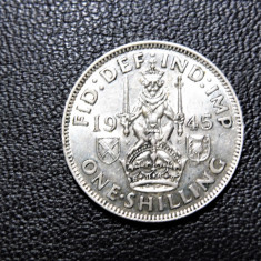 Anglia / Marea Britanie / Regatul Unit - 1 Shilling 1945 - George VI- Argint 215