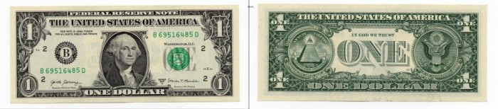 SUA 2017 A, 1 Dolar