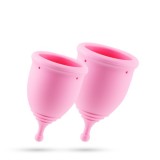 Cupe menstruale - Crushious Minerva S+L Cupe Menstruale cu Saculet de Pastrare Sanatoase Economice Practice si Prietenoase cu Mediul