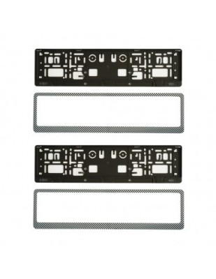 Suport Numar Inmatriculare Carbon Set 2 Buc Mega Drive foto
