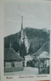 Carte postala, Brasov, Piata Prundului, biserica Sft.Nicolae, 1929