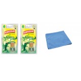 Odorizant auto Wunder- Baum Bottle 2 Pack Apple si Laveta Microfibra