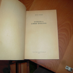 Carte: Fonetica limbii engleze - Mihail Bogdan, Editura Stiintifica, 1962