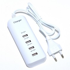 Incarcator USB Hub 4 Porturi USB 2.0 20W la priza 220V 2A007 XXM foto