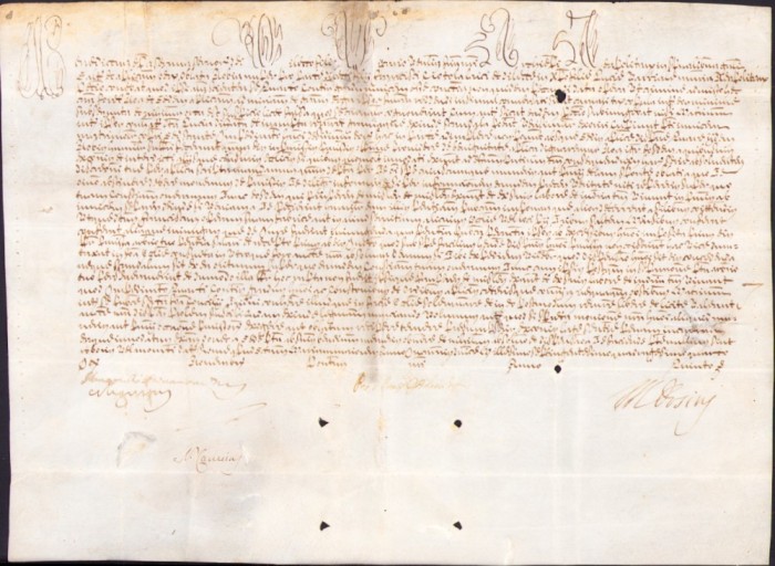 PM256N Bulă papală emisă de Papa Benedict al XIV-lea, 1754, pe pergament