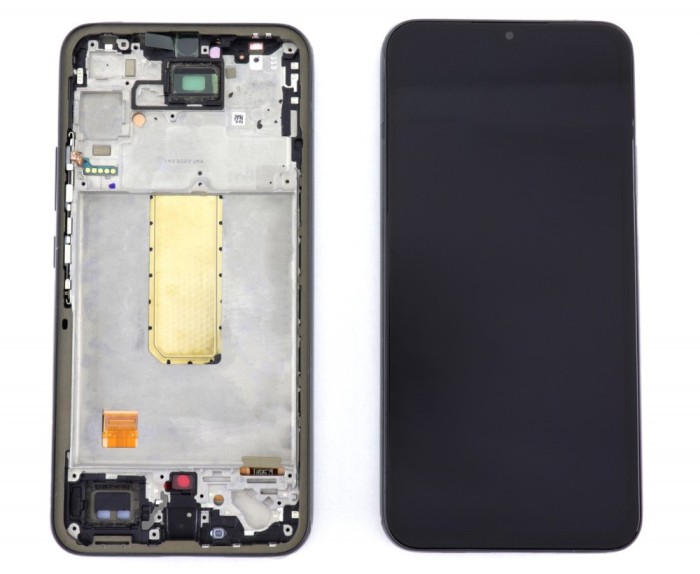 Display Samsung Galaxy A12 A127 NACHO Display Original Service Pack Black Negru