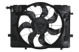 GMV radiator electroventilator Mercedes Clasa C (W205), 2013-, C160, C180, motor 1.6 T, benzina, cu AC, 600 W; 475; 4 pini; cu modul de control elect, Rapid