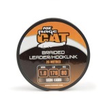 Fir textil Cat Rage Braided Leader/Hooklink Dark Camo 1,2 mm./100 kg. 20M-Fox, Monofilament