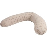 Perna alaptare Bubaba cu doua fete Grey Hearts, 170 x 35 cm, multifunctionala