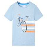 Gossi tricou pentru copii, albastru deschis melanj, 128