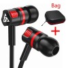 Casti Audio cu Fir, Jack 3.5mm, Microfon Stereo, In-Ear Compatibil Samsung, iPhone, Huawei + Cutie Transport si Cauciucuri S/L