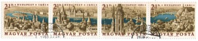 Ungaria 1961 - Budapesta, serie stampilata foto