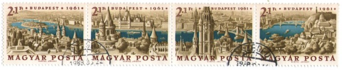 Ungaria 1961 - Budapesta, serie stampilata