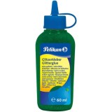 Lipici la tub cu sclipici,verde,60ml,PELIKAN