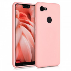 Husa pentru Google Pixel 3 XL, Silicon, Rose Gold, 45969.89 foto