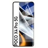 Folie silicon compatibila xiaomi poco x4 pro 5g, auto repair 24h, instalare rapida, hydrogel, case friendly, htpmag