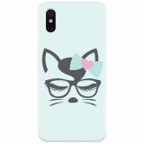 Husa silicon pentru Xiaomi Mi 8 Pro, Angel Cat