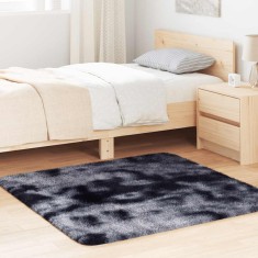 vidaXL Covor shaggy cu pom &icirc;nalt, NAVARRA, gri &icirc;nchis, 120x120 cm