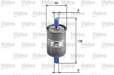 VALEO 587003 filtru combustibil foto