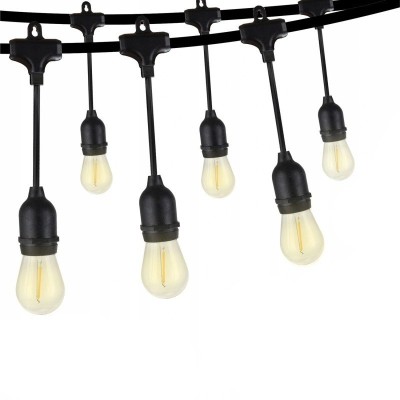 Ghirlanda Luminoasa 10 metri cu 20 Becuri Led E27 Lumina Calda, Alimentare 220V foto