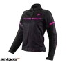 Geaca (jacheta) femei pentru scuter - motocicleta Racing vara Seventy model SD-JR30.2 Mojave culoare: negru/fuchsia (roz) Negru/fuchsia (roz) XS