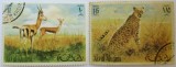 Doua timbre Ras al Khaima 1972 uzate, Fauna, Stampilat