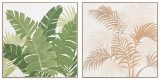Set 2 tablouri decorative Leaf 2 x 102.5x102.5 cm