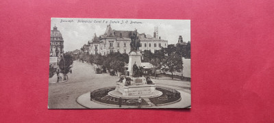 Bucuresti Bukarest Bulevardul Carol si Statuia I.C. Bratianu foto