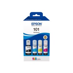 Combo-Pack Original Epson CMYK, nr.101, pentru L4150 L4160 L6160 L6170 L6190, 70mlx3+127mlx1, incl.TV 0.11 RON, C13T03V64A (RAPO)
