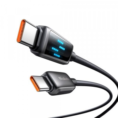 Cablu Date si Incarcare USB-C - USB-C McDodo CA-4250 Display, 100W, 1.2m, Negru foto