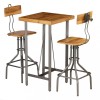 VidaXL Set de bar, 3 piese, lemn masiv de tec reciclat