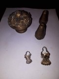 GE - Lot de 5 elemente diparate foarte vechi pentru galerie / toate 5 din alama